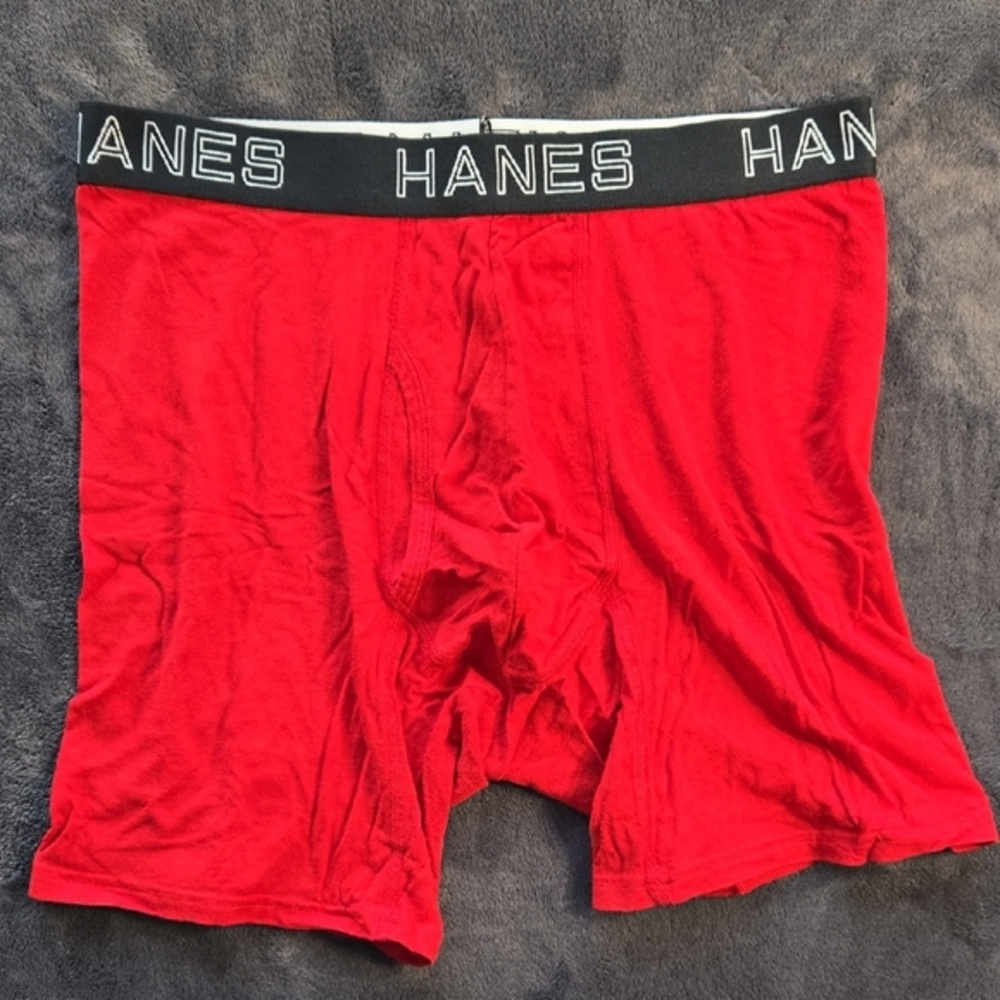 Hanes Red Boxer Briefs with Contoured Pouch